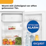 thumbnail of Exquisit Kühlschrank mit Gefrierfach, 109 Liter, kleiner Kühlschrank, freistehend, 85 cm hoch, Kompakt, KS516-4-E-040E weiss