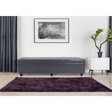 thumbnail of Bank Sitzbank mit Aufbewahrung Kriens XXL, Leder + Kunstleder, 180x45x45cm ~ grau