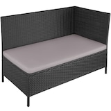 thumbnail of tectake Conjunto de ratán Barletta  negro - 404252