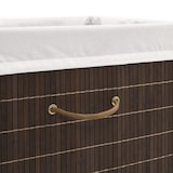thumbnail of Helloshop26 - Rechthoekige wasmand 40 x 30 x 60 cm donkerbruin bamboe 02_0006130