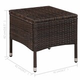 thumbnail of vidaXL 3-tlg. Bistro-Set Poly Rattan Braun