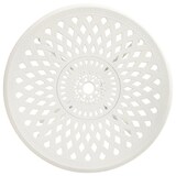 thumbnail of Mesa de jardín aluminio fundido blanca 78x78x72 cm