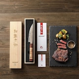 thumbnail of Hezhen - Cuchillo de filete de Damasco Koper (serie X05C) - 14 cm - 80 gramos
