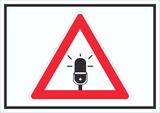 thumbnail of Achtung Audioüberwachung Schild Symbol A4 Rückseite selbstklebend