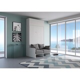 thumbnail of Kentaro White Ash Sofa 120 Bett mit aufklappbarer Schrankwand Klappbett