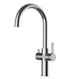 thumbnail of 4 Wege Wasserhahn Küchenarmatur Spültischmischer FC, Verchromt mit 360° schwenkbarem U-Auslauf