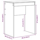 thumbnail of Bureau Chêne artisanal 60 x 40 x 76 cm Modèle Vega StudioDesk Classique