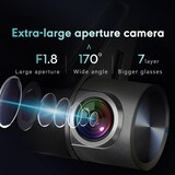 thumbnail of Dashcam 2K HD Vision Nocturne Double Enregistrement Avant Arrière 170° YONIS