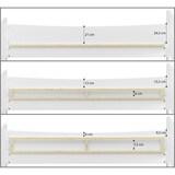 thumbnail of Weißes Bett Seniorenbett extra hoch 140x200 weiß Zubehör wählbar V-60.44W-14 Rollrost und Matratze inkl.