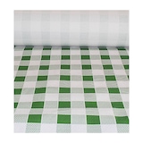 thumbnail of MONOUSO - Papieren tafelkleed rol groen Checkers 1x100m. 40g (1 stuk)