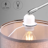 thumbnail of Bogenlampe mit Marmorfuß Leinen