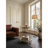 thumbnail of Goldener Servierwagen, mobiler Beistelltisch, Sicherheitsglas, Mehrzwecknutzung. 57x57x75 cm | Kadima Design