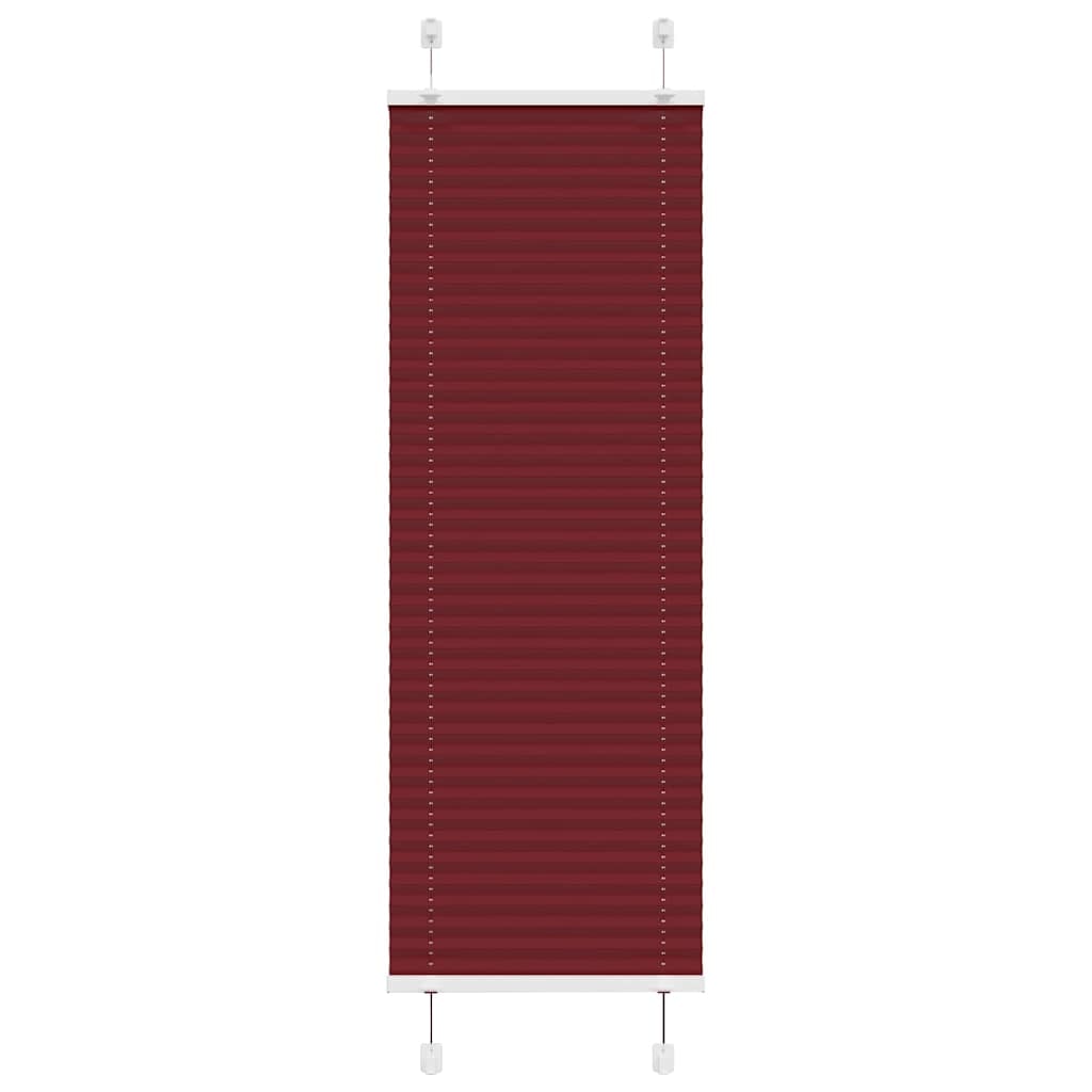 vidaXL Plissee Bordeauxrot 50x150 cm Stoffbreite 49,4 cm Polyester