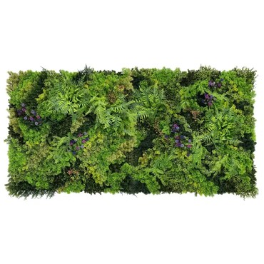 Jardín vertical artificial Bonerva Oslo Urban pack 2 paneles modulares 100x100 cm 2 m² pared vegetal decorativa interior y exterior sin mantenimiento