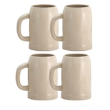 thumbnail of 4er Set Grenzauer-Bierkrug Humpen 0,5 Liter mit Eichstrich Steinkrug