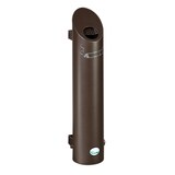 thumbnail of PROREGAL Robuster Wandascher mit Schloss und Inneneinsatz | 2,5 Liter, HxBxT 50x12x12cm | Edelstahl | Braun | Ascher Aschenbecher