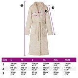 thumbnail of vidaXL Bademantel ohne Kapuze Beige XL Flanell
