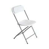 thumbnail of Silla Plegable Blanca 49x44.5x80.5cm 7house