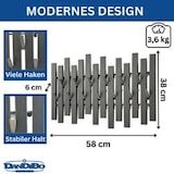 thumbnail of DanDiBo Wandgarderobe Schwarz Metall Modern 96637 Garderobe Wand mit Haken Garderobenleiste Hakenleiste Garderobenhaken
