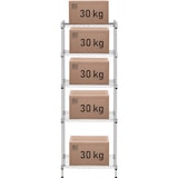 thumbnail of Royal Catering - Opbergrek metaal - 35 x 55 x 150 cm - 150 kg - grijs