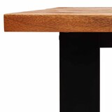 thumbnail of Mesa de comedor con borde vivo madera maciza acacia 160x80x75cm