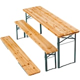 thumbnail of tectake Biertafelset Sissi, 3-delig, inklapbaar - bruin - 406012