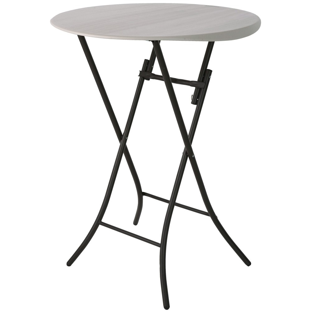 Lifetime® Statafel 110 cm hoog - Stevig Kunststof Ø 84 cm - Wit