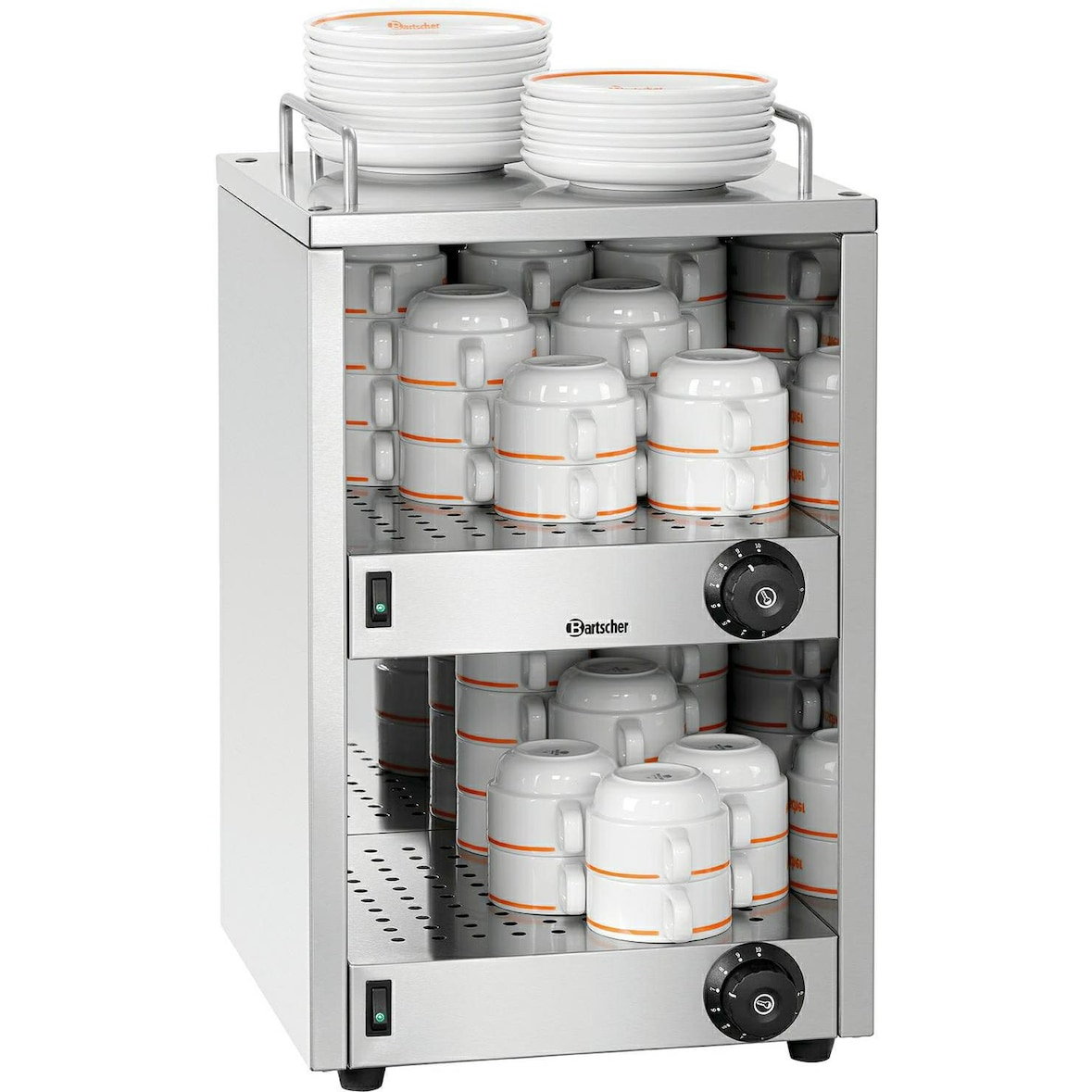 Aquecedor de chávenas de café profissional - 72 chávenas - Bartscher Bartscher