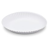 thumbnail of 100x BIONATURE Pappteller aus Frischfaser rund tief O28cm fettdicht weiß