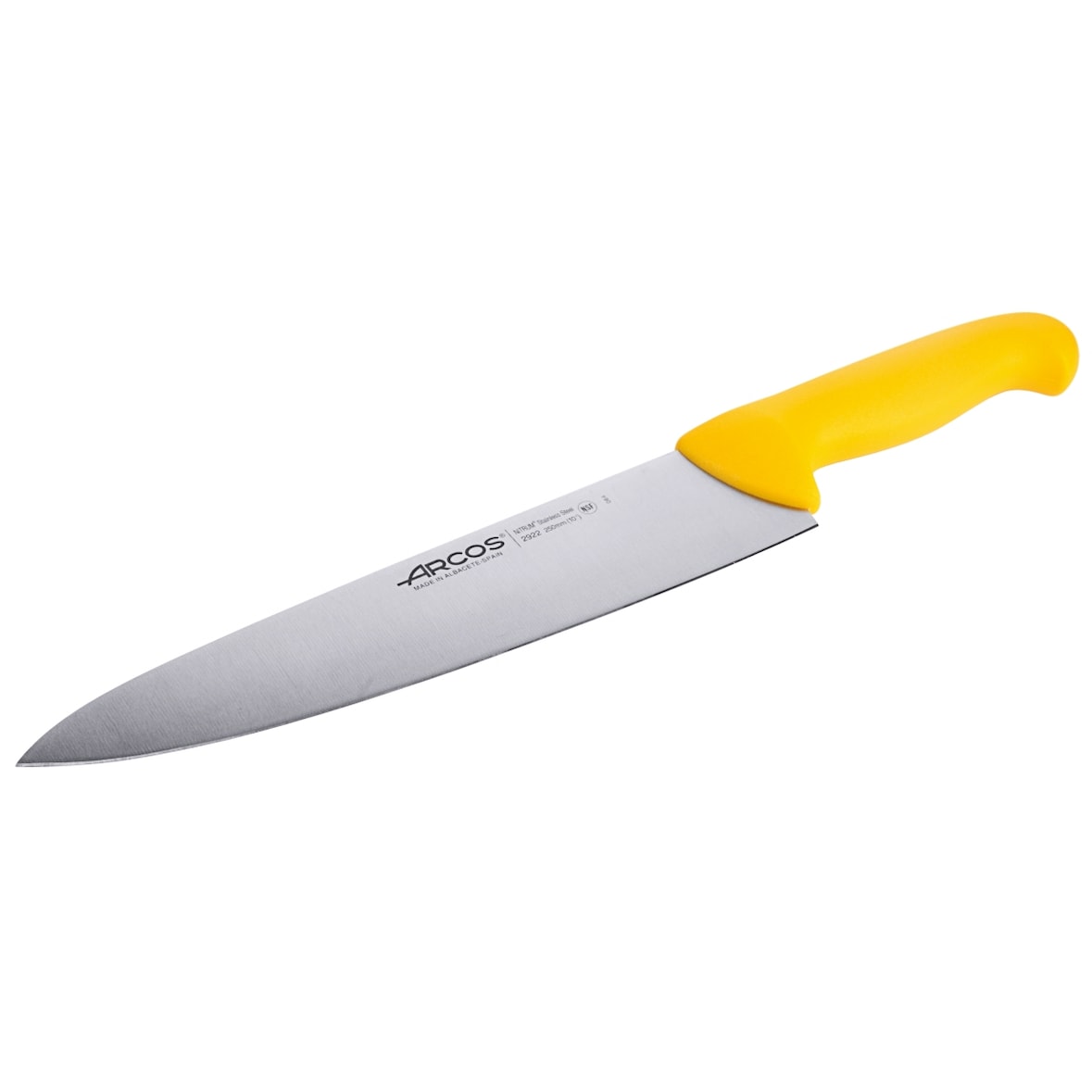 Contacto Koksmes 25 cm, geel HACCP