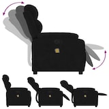 thumbnail of vidaXL Massagesessel Schwarz Samt