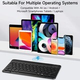 thumbnail of 3in1 Bluetooth Tastatur in Weiß + Touch Pen + Cover für Samsung Galaxy Tab S9 FE 2023 X510/SM-X516/SM-X518 10.9 Zoll Case Schutz Hülle Tasche Keyboard