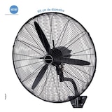 thumbnail of Ventilador Orbegozo Wf0167 Pared Negro 3 Aspas 65cms 3 Veloc 150w Oscilante Hierro Fundido Fijacion A Pared