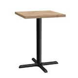 thumbnail of Bistrotisch 60x60 cm | Eiche Artisan | Gusseisengestell mit Kreuzfuß