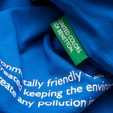 thumbnail of Benetton - Conjunto de cama 2Pc (capa de edredão 135X200Cm + fronha 80X80Cm) 140Gsm 100% Algodão Azul Unido em Verde Be