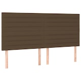 thumbnail of vidaXL Boxspringbett mit Matratze & LED Dunkelbraun 180x200 cm Stoff