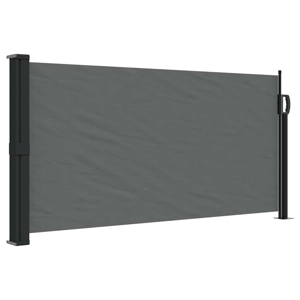 Store latéral rétractable Anthracite 100 x 500 cm Modèle Solis Luna