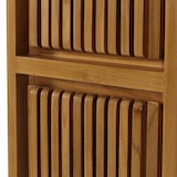thumbnail of Teak-Hochschrank HWC-M70, Badschrank, 2 Türen 5 Fächer, hochwertiges B-Grade-Teak (Kernholz, 20-30 Jahre) 181x41x35cm