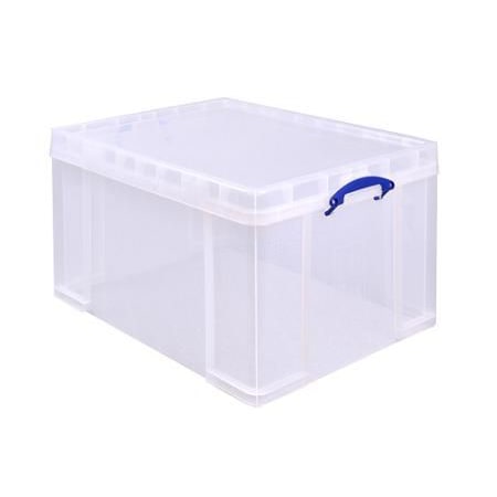 Really Useful Box opbergdoos 145 liter, transparant, Pak van 4