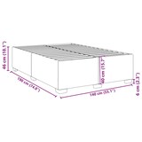 thumbnail of vidaXL Bettgestell Cappuccino-Braun 140x190 cm Kunstleder