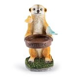 thumbnail of EASYmaxx Solarleuchte Erdmännchen als Vogeltränke