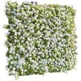 thumbnail of GeckoWall "KIEL" | Premium Blüten weiß Pflanzenwand  | Gastronomie Blumenwand Wandverkleidung | weiße Kunstpflanzen Wandmontage |Wandpaneele künstlich