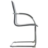 thumbnail of Set de 3 sillas de conferencia Melina en piel sintética Negro