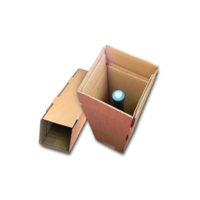 Lot de 500 Cartons spécifiques pour expédier 1 bouteille