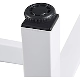 thumbnail of Helloshop26 - Mesa de bar mesa de bistró estructura de metal tablero de aglomerado mesa alta mesa de comedor 100 cm blanco 19_0000008