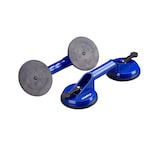 thumbnail of Relaxdays 2 Kopf Saugheber 2er Set, Transport von Scheiben, Fliesen & Platten, Glasheber 80 kg, Saughalter Ø 12 cm, blau