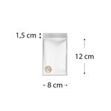 thumbnail of MONOUSO - Plastic Zak met Rits DrukknoopSluiting 8x12cm G-300 (1.000 Stuks)