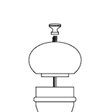 thumbnail of METRO PROFESSIONAL Moulin à sel et à poivre, bois, Ø 6.1 x 27 cm, 97 ml