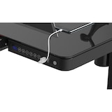 thumbnail of Elektrisch verstelbaar bureau / thuiswerkplek - Wit glas - 120x60 cm