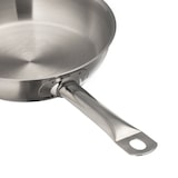 thumbnail of METRO PROFESSIONAL Poêle à frire, acier inoxydable 18/10, Ø 28 cm, hauteur : 7.8 cm, sans revêtement, induction, résistant au four
